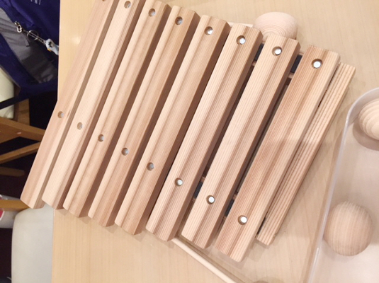 「奈良県産木材で木琴作り教室」の様子（5）